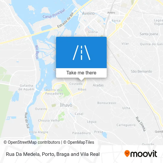 Rua Da Medela map