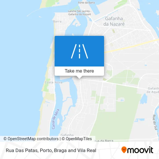 Rua Das Patas map