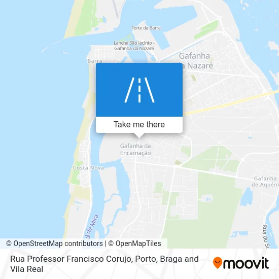 Rua Professor Francisco Corujo map