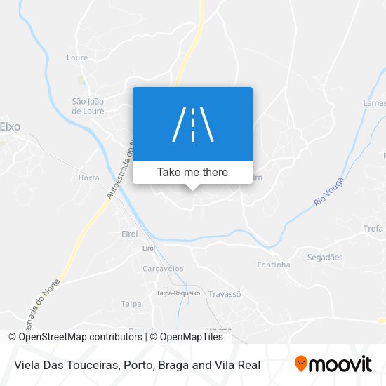 Viela Das Touceiras mapa