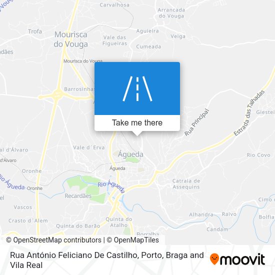 Rua António Feliciano De Castilho mapa