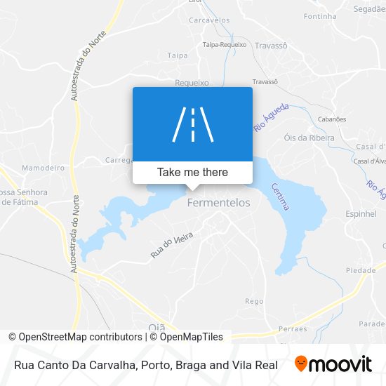 Rua Canto Da Carvalha mapa