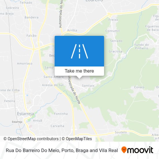 Rua Do Barreiro Do Meio map