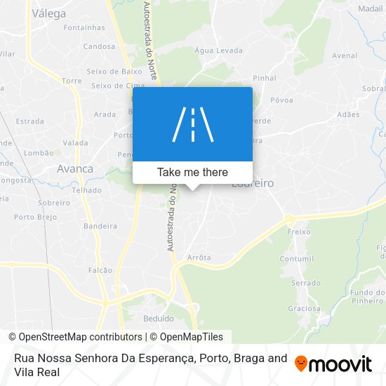 Rua Nossa Senhora Da Esperança map
