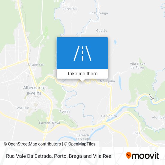 Rua Vale Da Estrada mapa