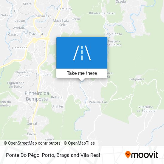 Ponte Do Pêgo mapa