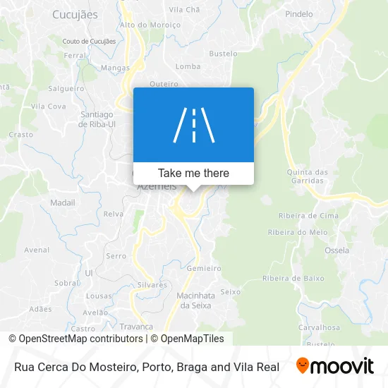Rua Cerca Do Mosteiro mapa