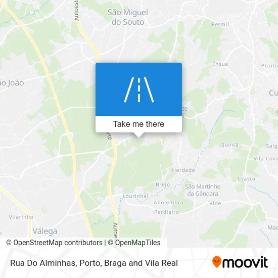 Rua Do Alminhas mapa