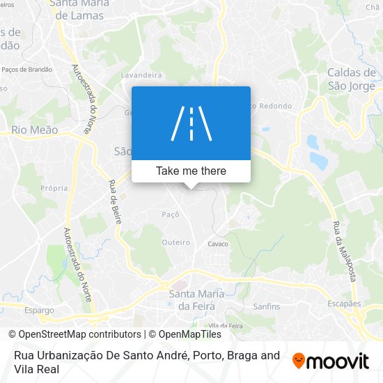 Rua Urbanização De Santo André mapa