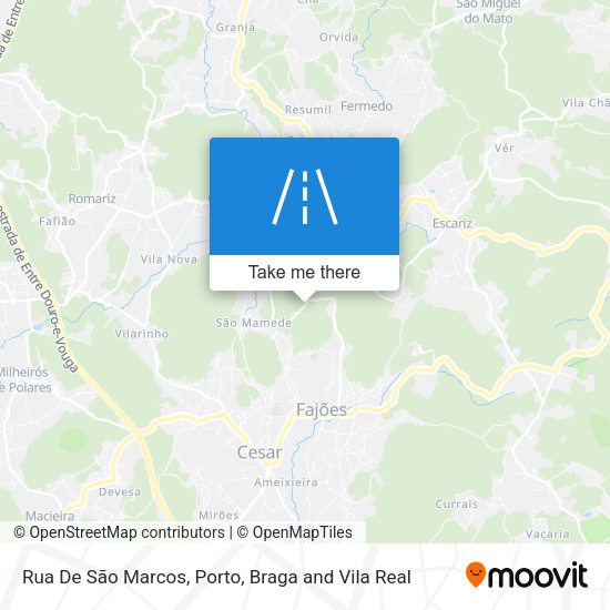 Rua De São Marcos mapa