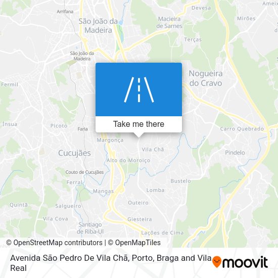 Avenida São Pedro De Vila Chã map