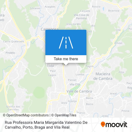 Rua Professora Maria Margarida Valentino De Carvalho map