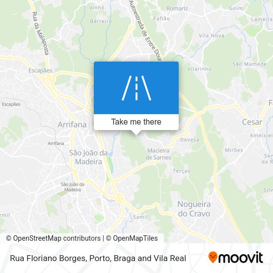 Rua Floriano Borges mapa