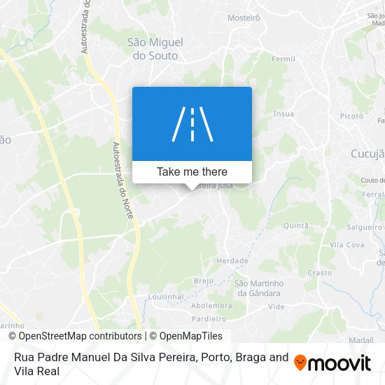 Rua Padre Manuel Da Silva Pereira mapa