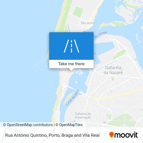 Rua António Quintino mapa