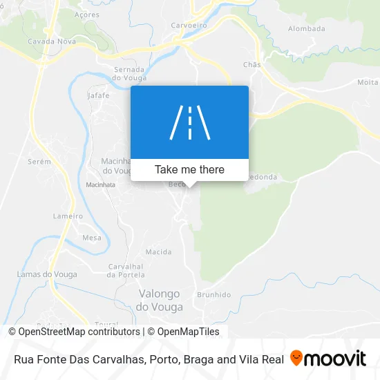Rua Fonte Das Carvalhas map