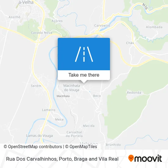 Rua Dos Carvalhinhos map