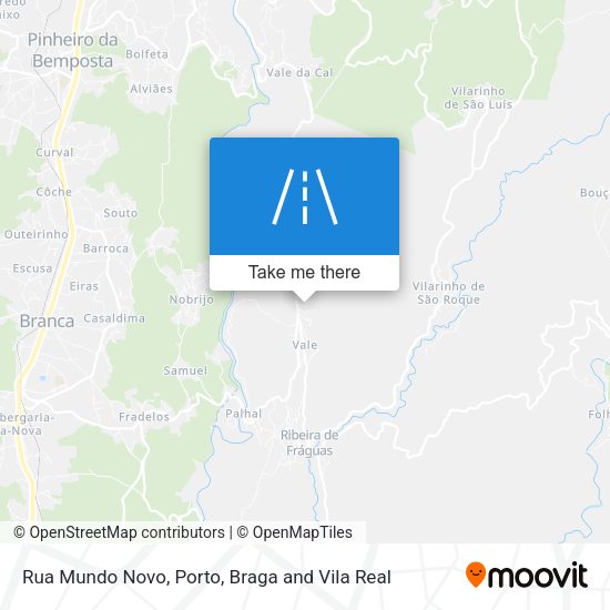 Rua Mundo Novo mapa