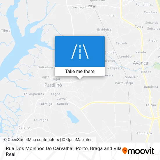 Rua Dos Moinhos Do Carvalhal map