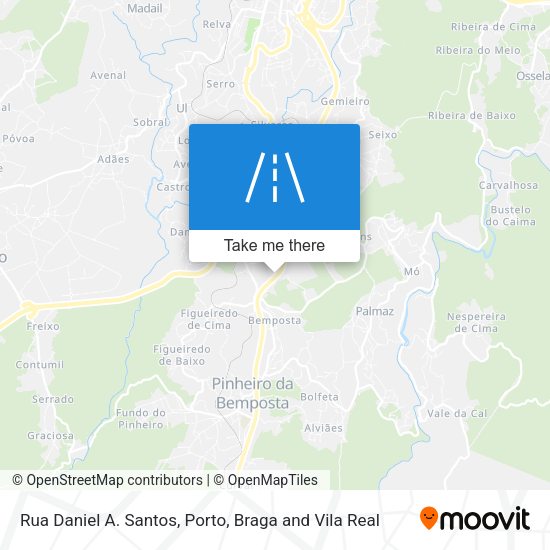 Rua Daniel A. Santos mapa