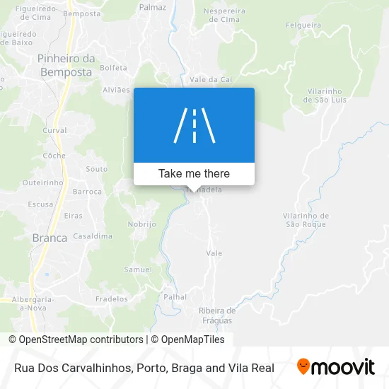 Rua Dos Carvalhinhos map