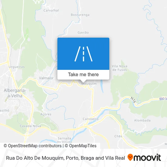 Rua Do Alto De Mouquim map