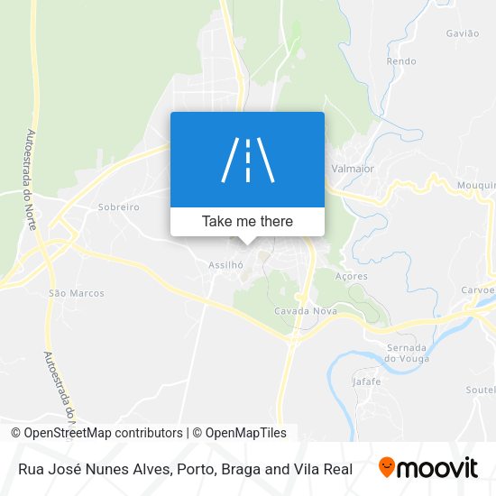 Rua José Nunes Alves mapa