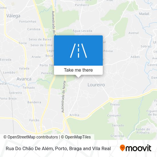 Rua Do Chão De Além mapa