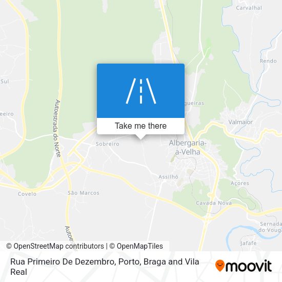 Rua Primeiro De Dezembro mapa