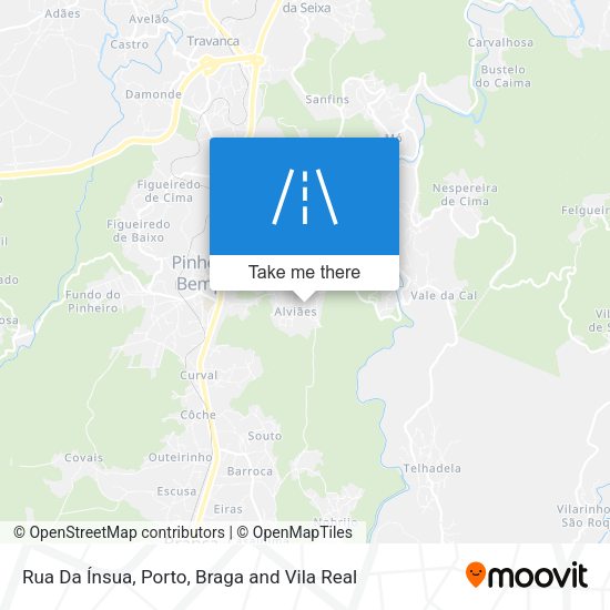 Rua Da Ínsua mapa