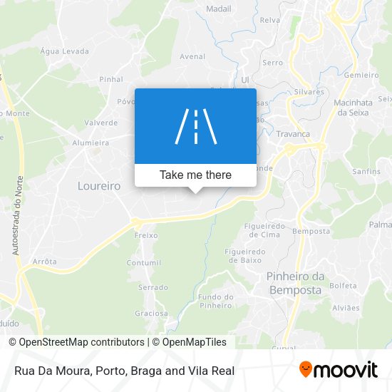 Rua Da Moura mapa