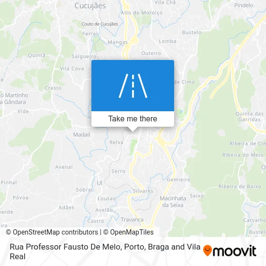 Rua Professor Fausto De Melo map