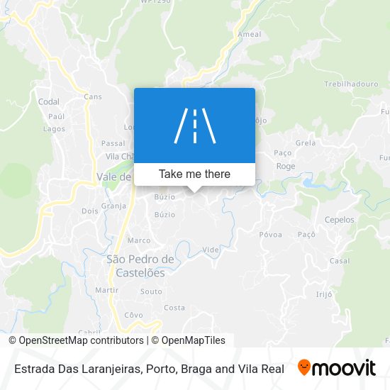 Estrada Das Laranjeiras map