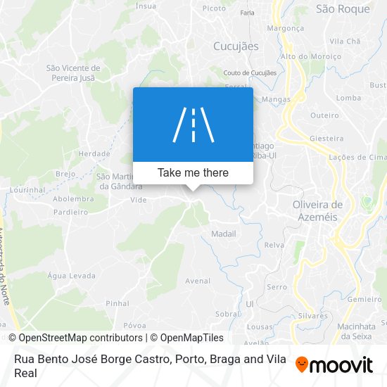 Rua Bento José Borge Castro map