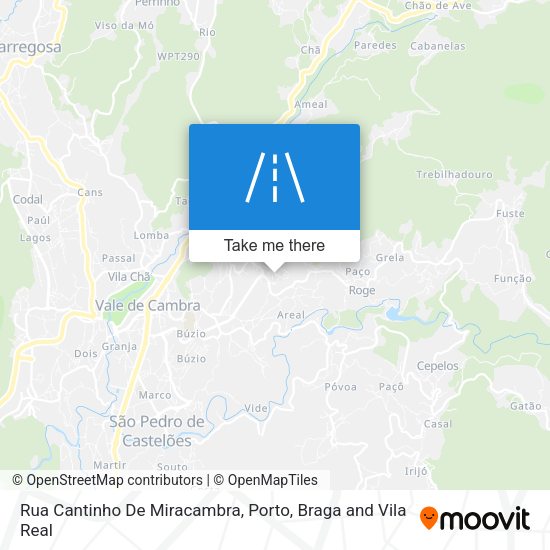 Rua Cantinho De Miracambra map