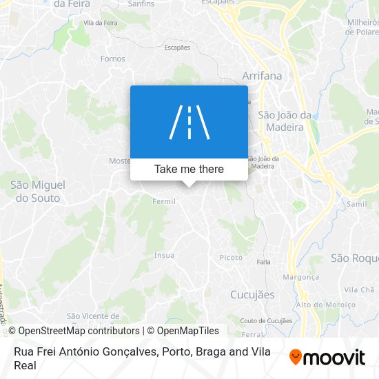 Rua Frei António Gonçalves map