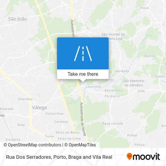 Rua Dos Serradores map