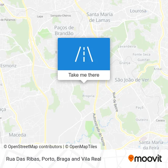 Rua Das Ribas map