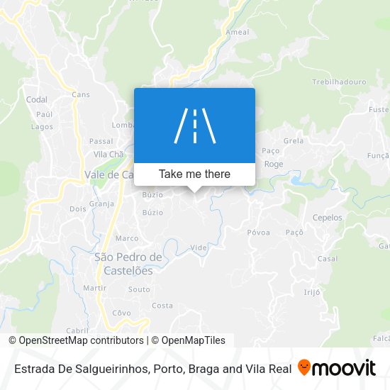 Estrada De Salgueirinhos mapa