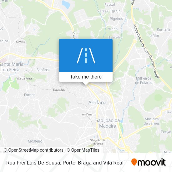 Rua Frei Luís De Sousa map