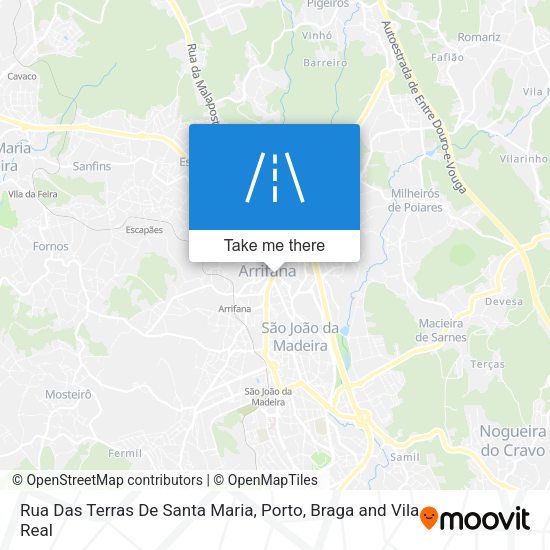 Rua Das Terras De Santa Maria map