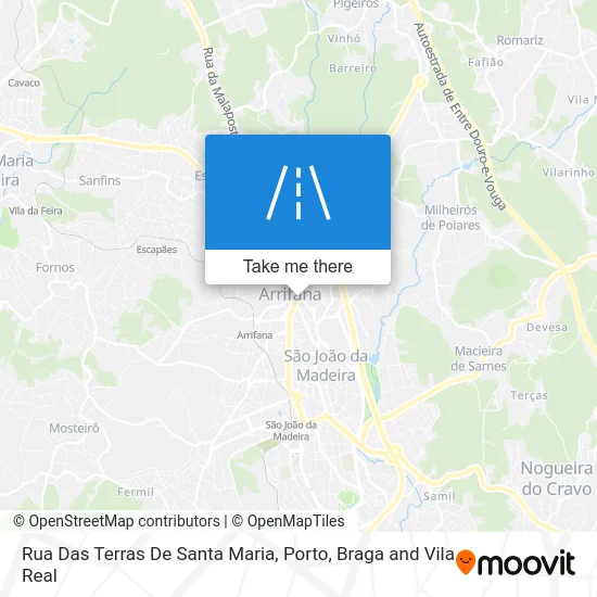 Rua Das Terras De Santa Maria map