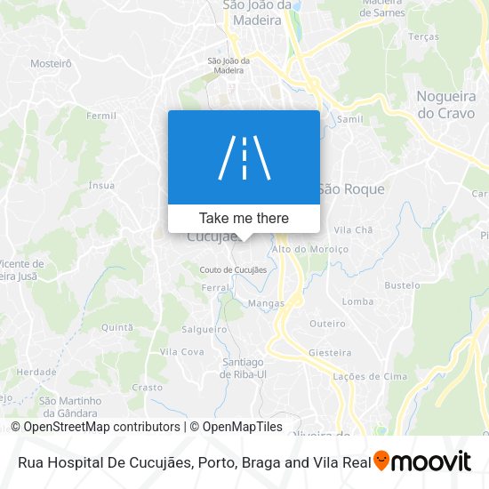 Rua Hospital De Cucujães map