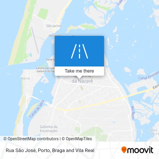 Rua São José mapa