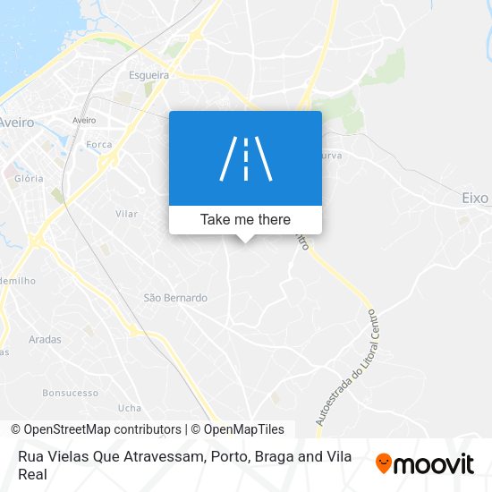 Rua Vielas Que Atravessam mapa