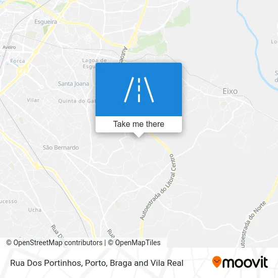 Rua Dos Portinhos map