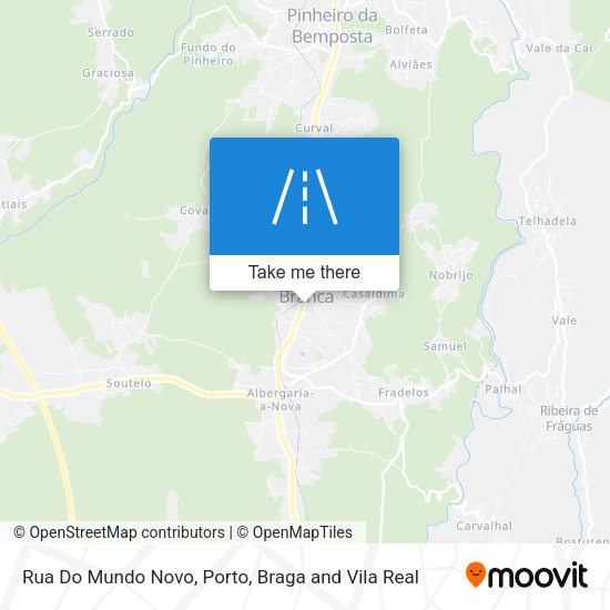 Rua Do Mundo Novo mapa