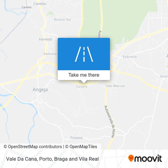 Vale Da Cana mapa