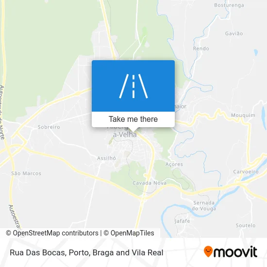 Rua Das Bocas map