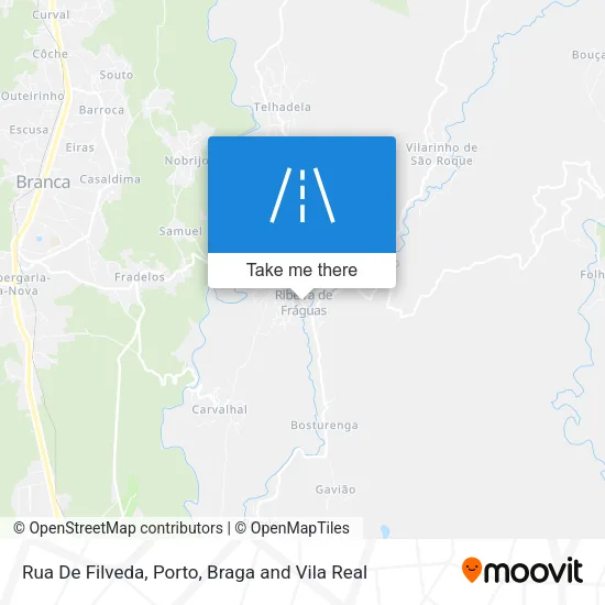 Rua De Filveda map